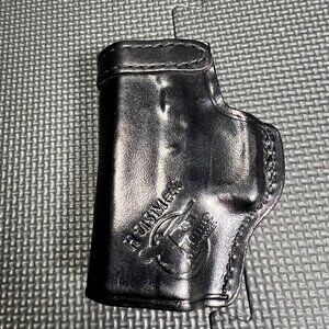 Don Hume H715M Leather Gun Holster Black Clip-On Concealed Carry Right-Handed